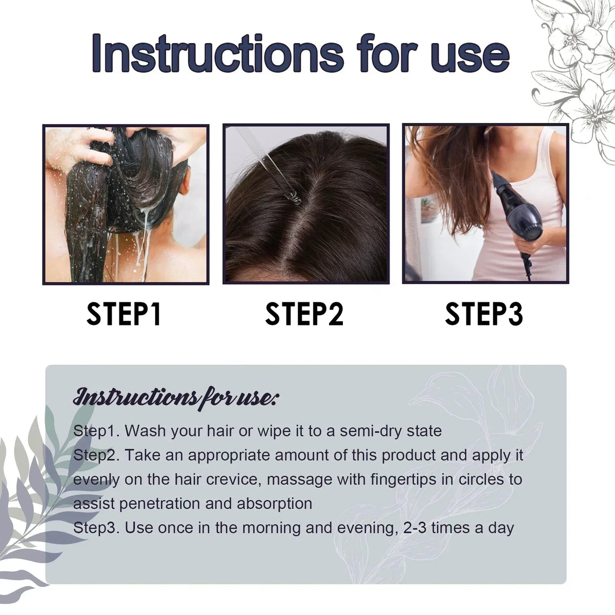 24 NEW White To Black Gray White Hair Serum Natural Color Repair Nourish Essence Anti-gray Care for Men Women - AliExpress 66