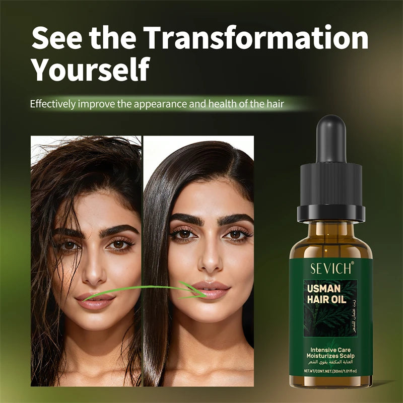 Hair Care Essential Oil Usma Grass Serum Repair Damaged Nourishe Hair Oil Fuller Thicker Prevent Baldness Hair Growth Oil Unisex