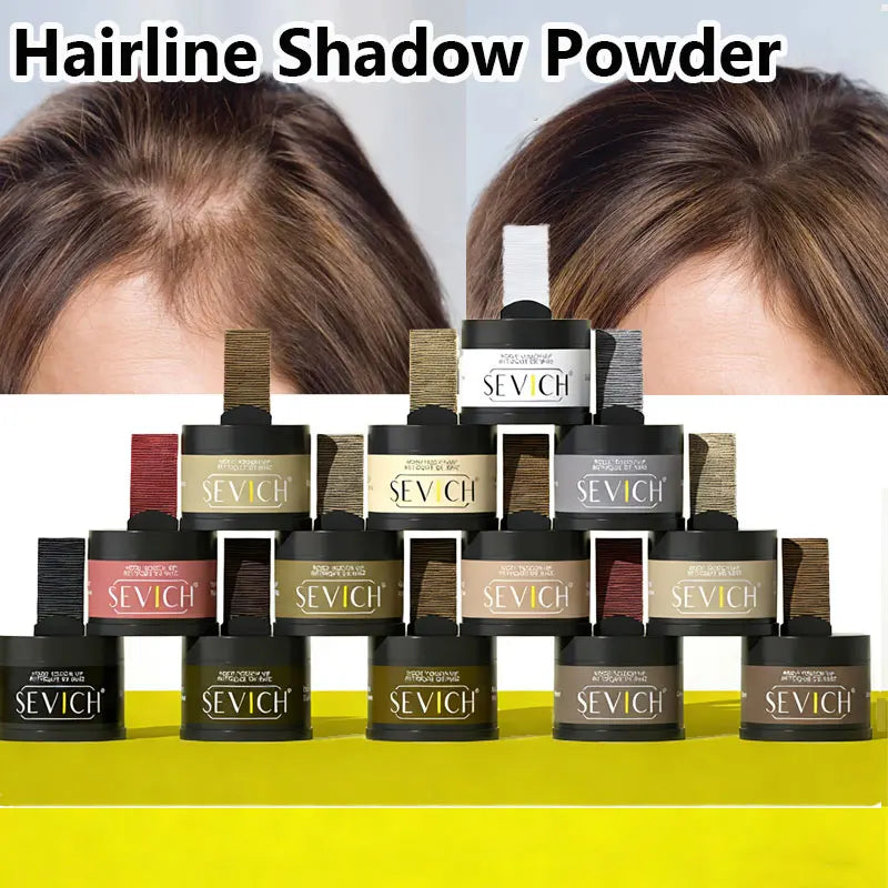 Sevich Hair Shadow Powder 13 Color Instantly Hair Line Powder Women Men Makeup Hair Concealer Natural Cover Hairline Powder