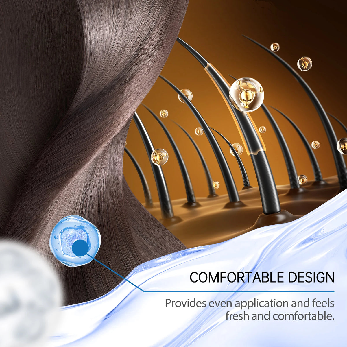 20G Hair Growth Serum Roll-On for Thicker Hair