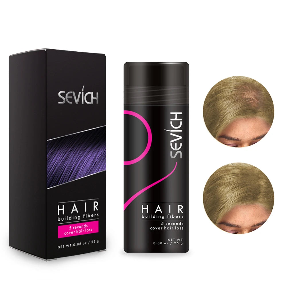 Sevich Hair Building Fibers Keratin Thicker Anti Hair Loss Products Concealer Refill Thickening Hair Fiber Powders Growth 25g