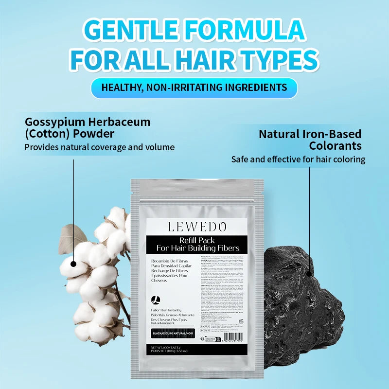 Hair Fibers Powder 100g Instant Hair Growth Fiber Refill Bag Hair Loss Treatment Keratin Hair Building Fiber Salon Hair Care - AliExpress 66